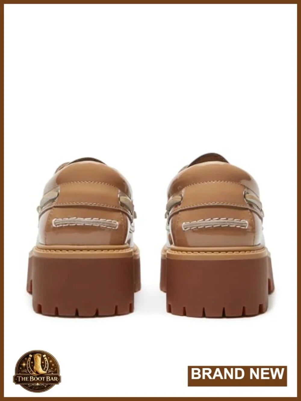 Premium Leather Platform Boat Shoe with Lightweight Cushioned Insole